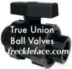 true union plastic ball valve